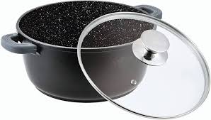 DIECAST ALUMINIUM MARBLE SOUP POT 36CM